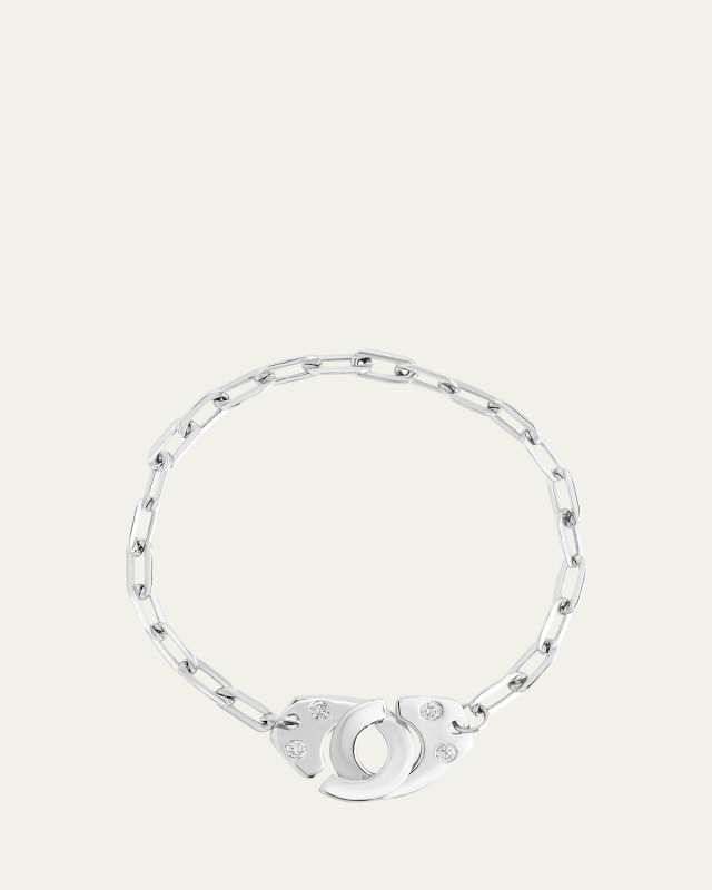 XL Partners in Crime Handcuff Bracelet with Diamonds